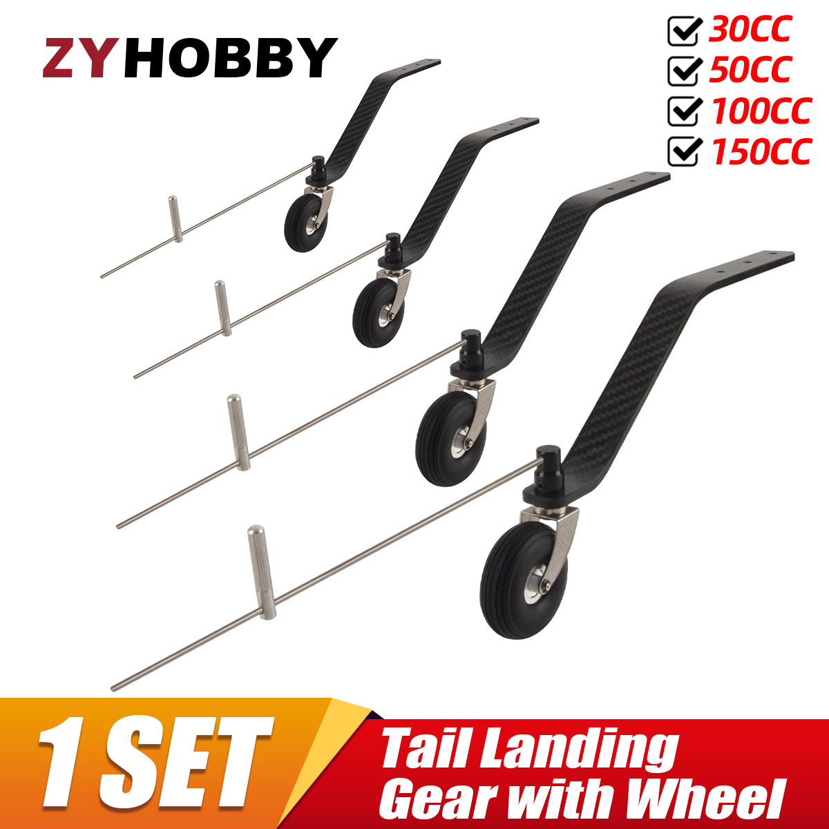 Rc Helicopter Bag - Tail Landing Gear with Wheel 30CC