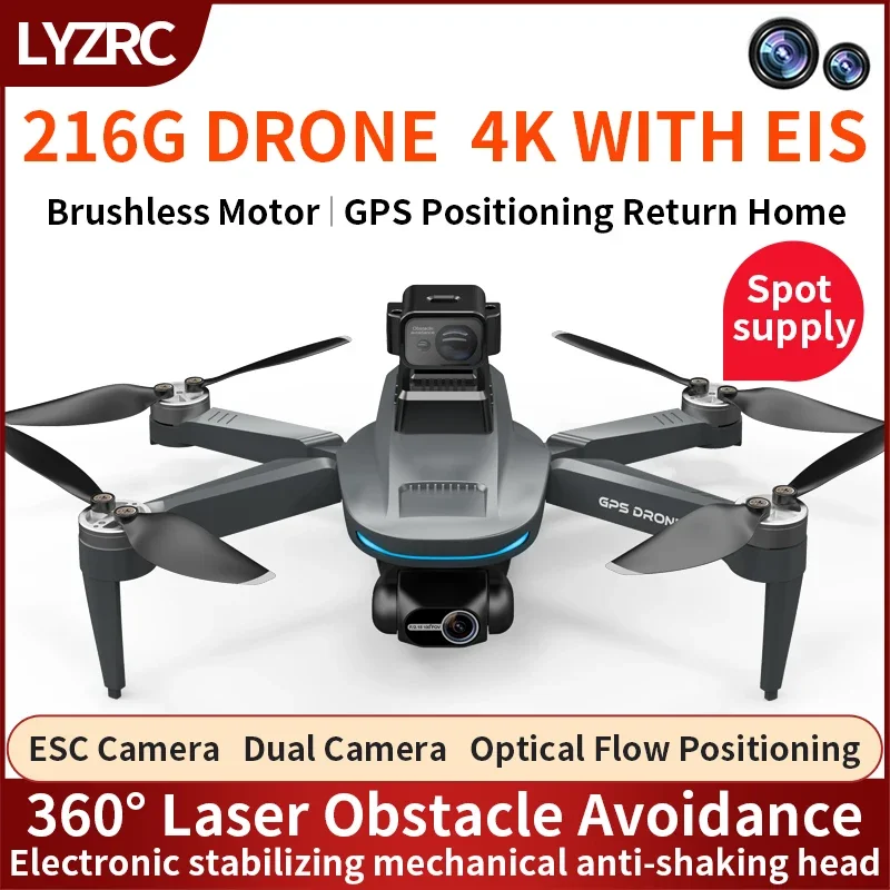 L200 PRO MAX Drone 4K 2-Axis P - Rc Helicopter Case reseña y precio