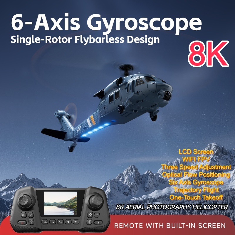 Single-Rotor Flybarless Design - Rc Helicopter Large reseña y precio