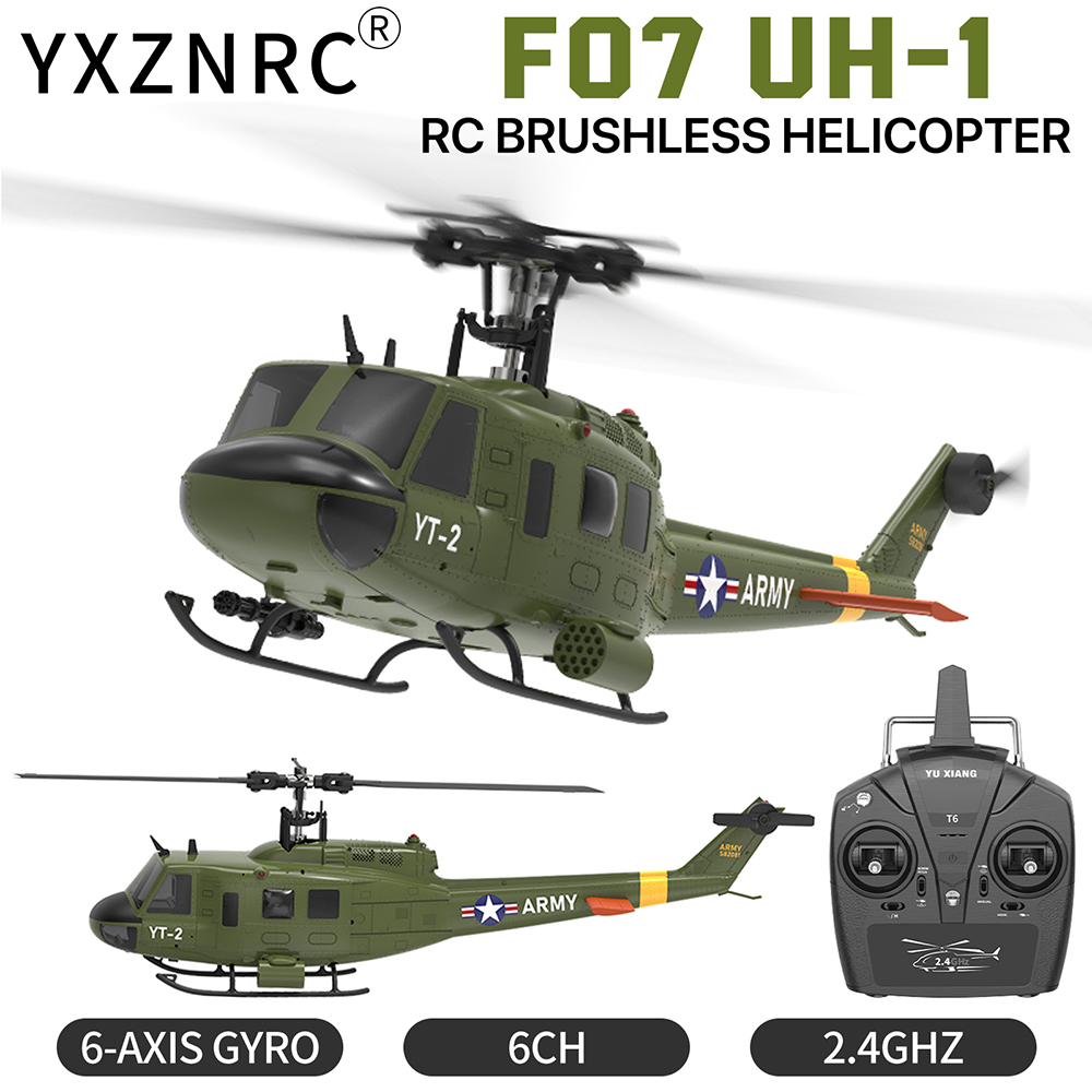 YUXIANG F07 UH-1 Aileronless H - Rc Helicopter Large reseña y precio