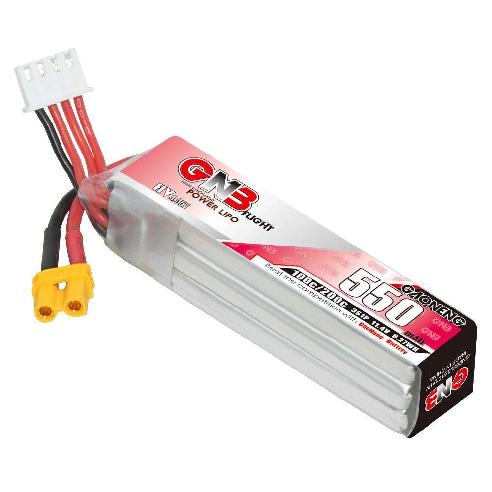 GNB HV 11.4V 550mAh 100C/200C  - Rc Helicopter Parts reseña y precio