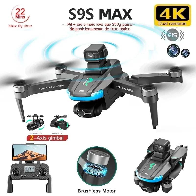 NEW S9S MAX MINI Drone 4K 2-Ax - Rc Helicopter Case reseña y precio