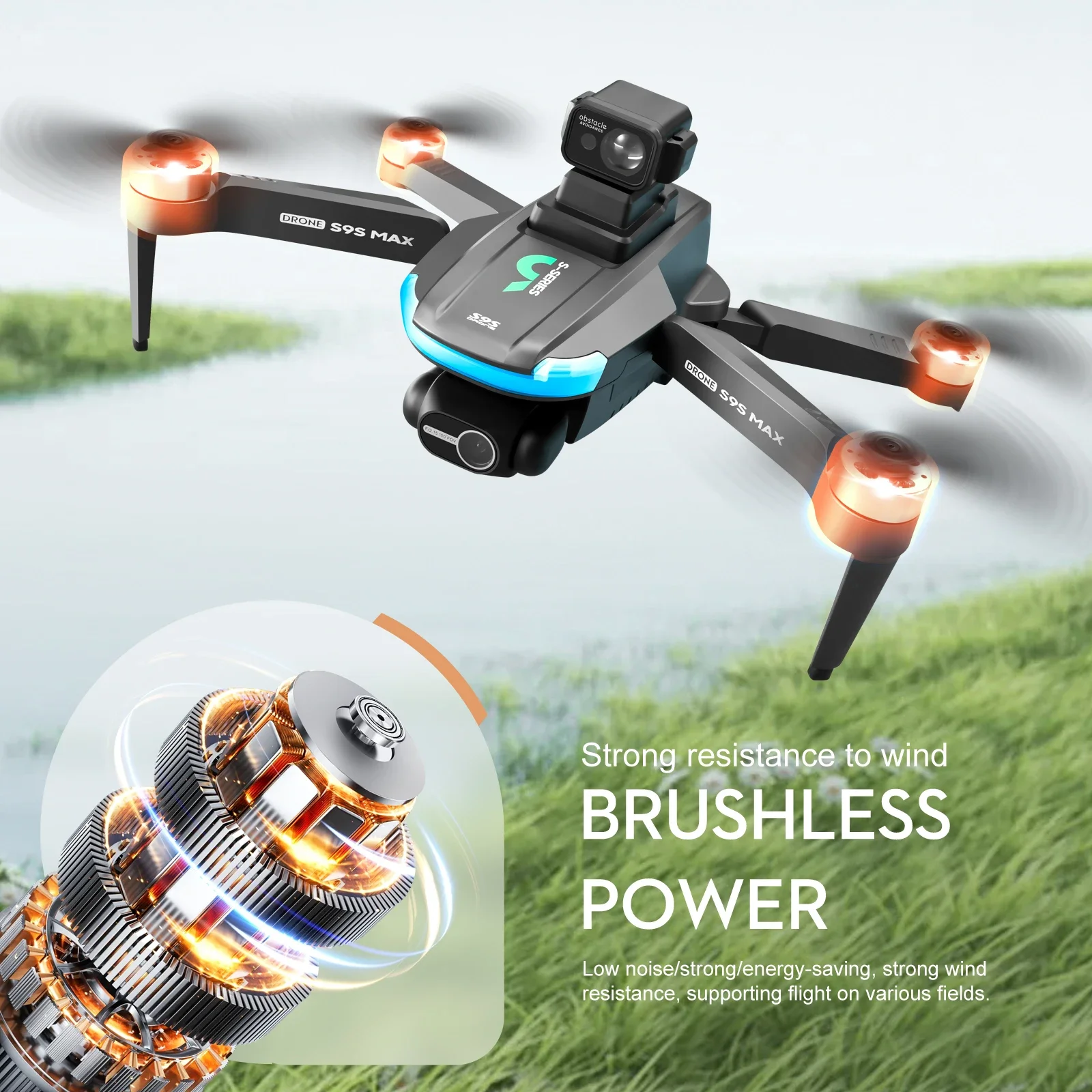 NEW S9S MAX MINI Drone 4K 2-Ax - Rc Helicopter Case reseña y precio