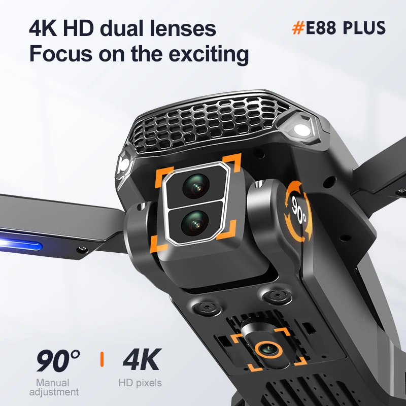 New E88 Plus Quadcopter Drone: - Rc Helicopter Case reseña y precio