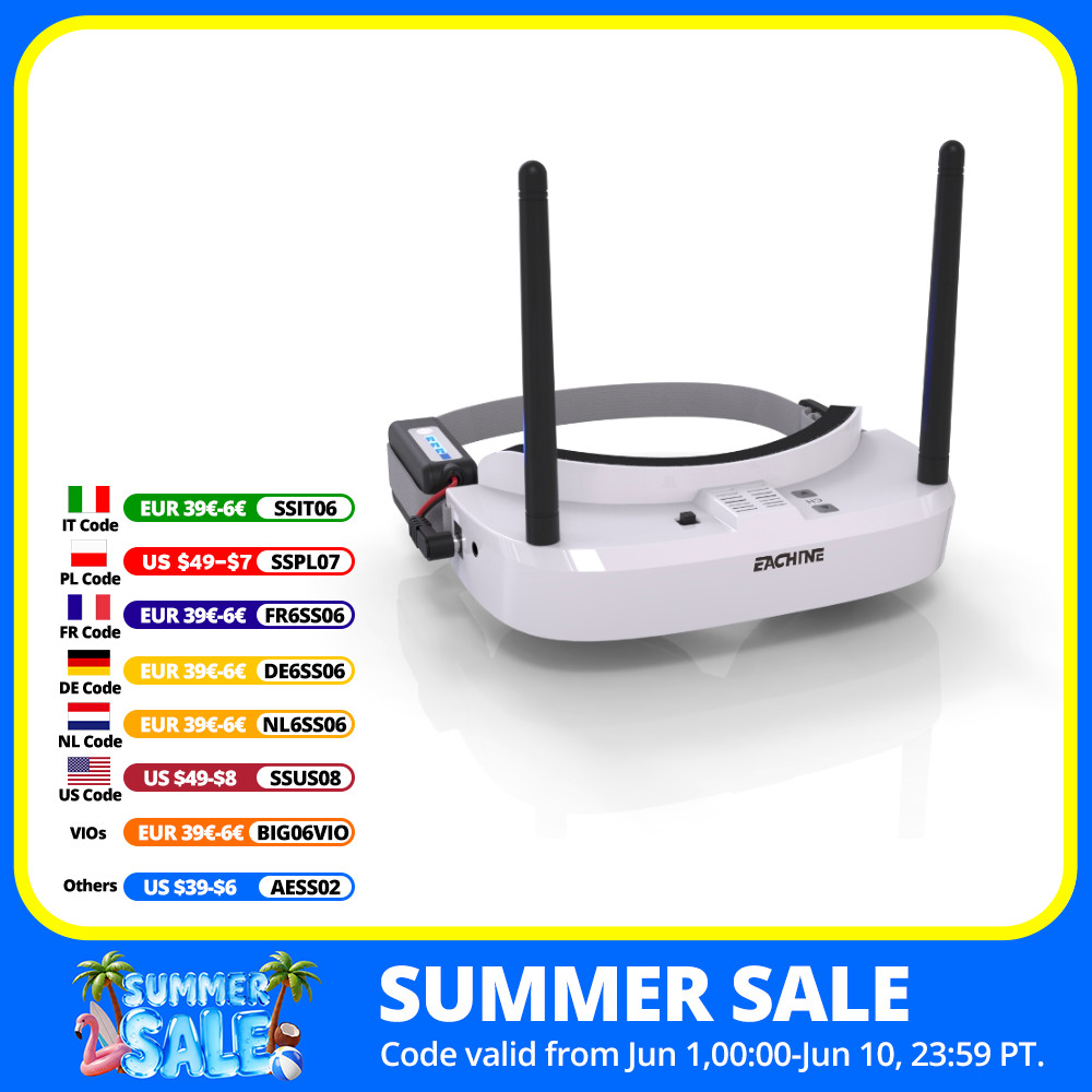 Eachine EV100 720*540 5.8G 72C - Rc Helicopter Case reseña y precio