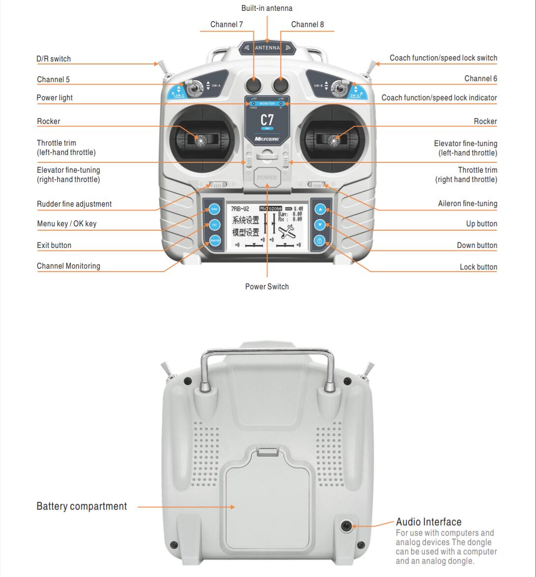 MicroZone MC7 Controller C7 MI - Rc Helicopter Mini reseña y precio