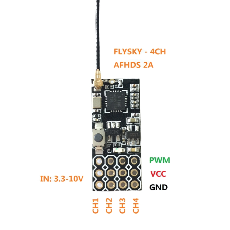 Flysky FS2A Mini Receiver 4CH  - Rc Helicopter Remote Control reseña y precio