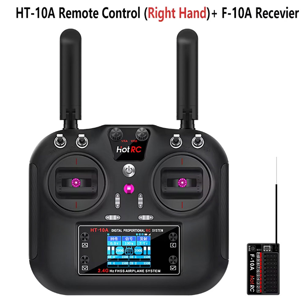 Hotrc HT-10A 2.4G 10CH Transmi - Rc Helicopter Battery reseña y precio