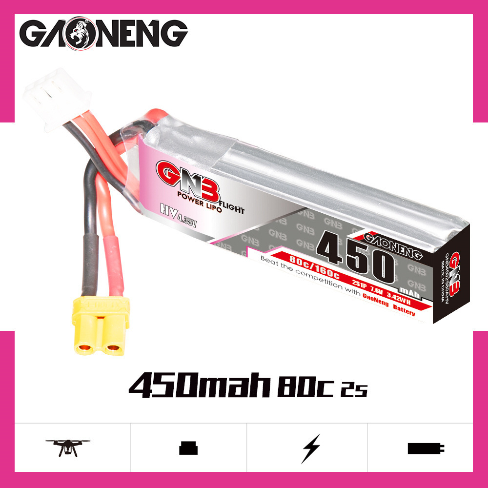 GNB LiPo Battery HV 2S 7.6V 45 - Rc Helicopter Parts reseña y precio