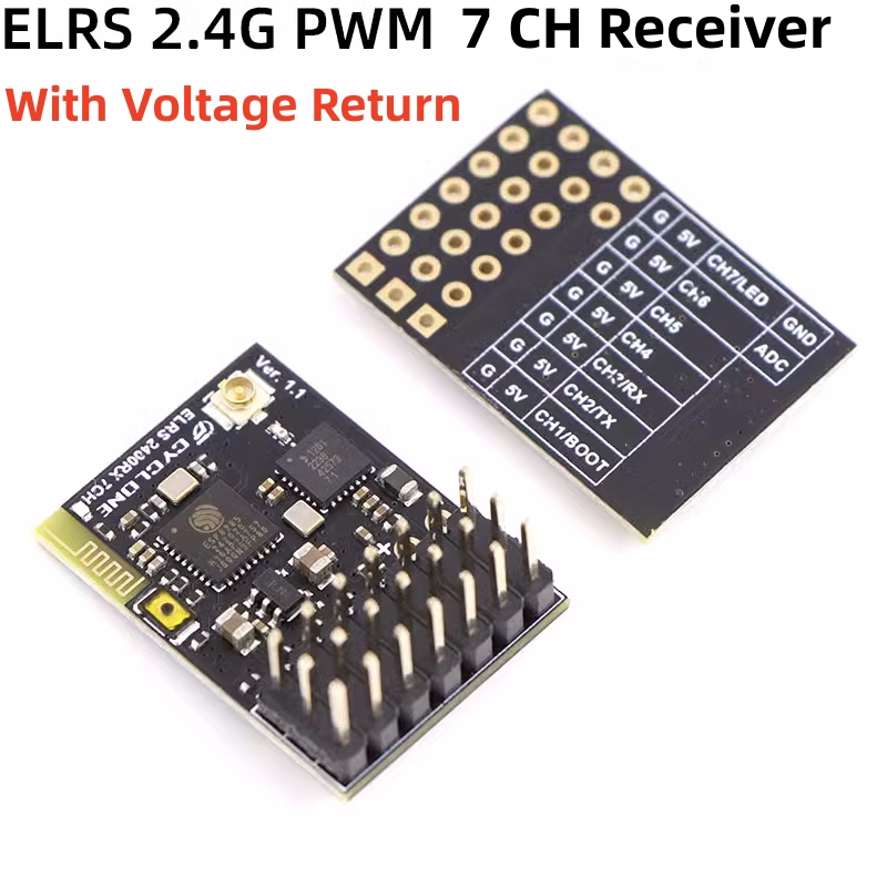 ELRS 2.4G PWM 7CH 6CH CRSF Rec - Rc Helicopter Remote Control reseña y precio