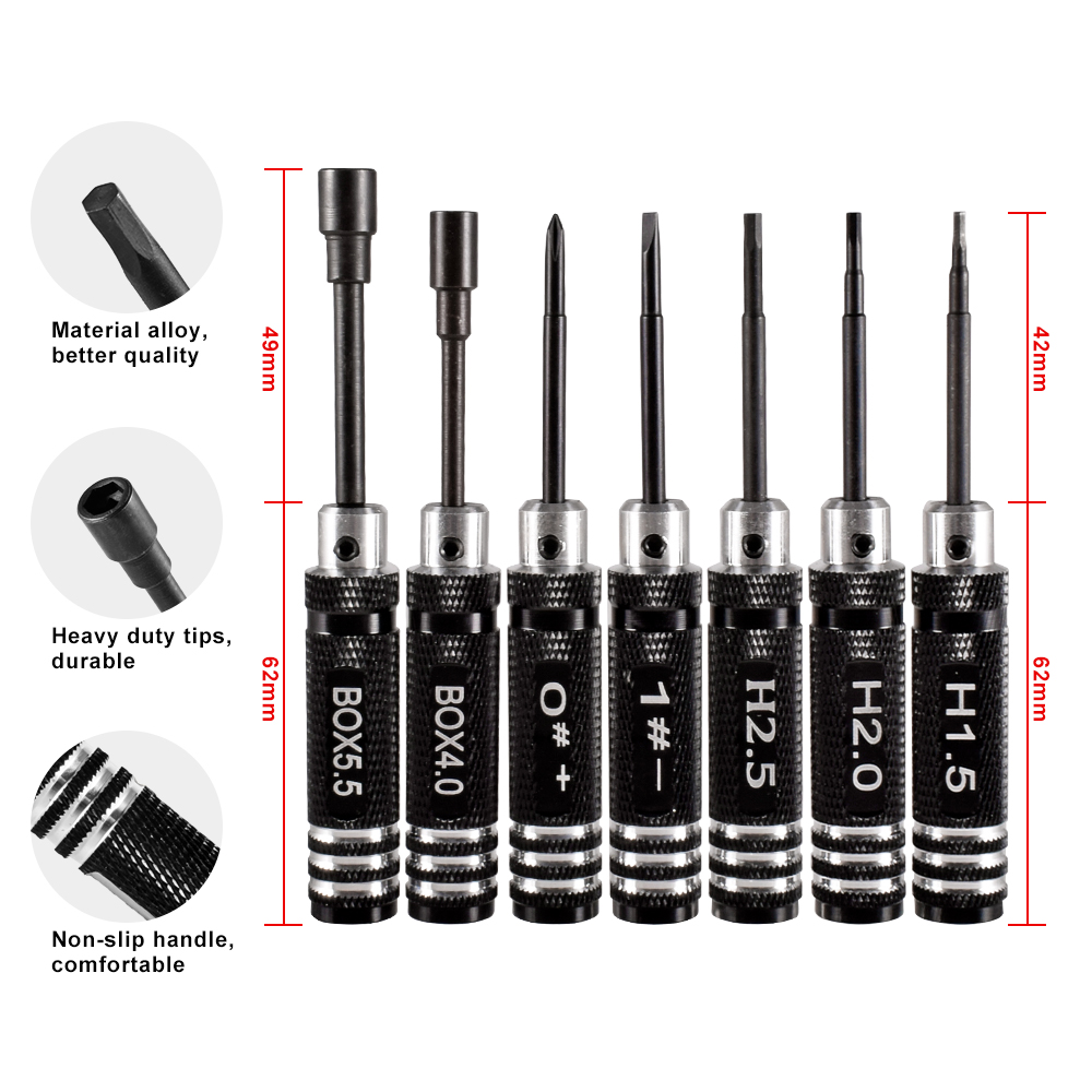 9IMOD RC Hex Driver Set Metal  - Rc Helicopter Tool Kit reseña y precio