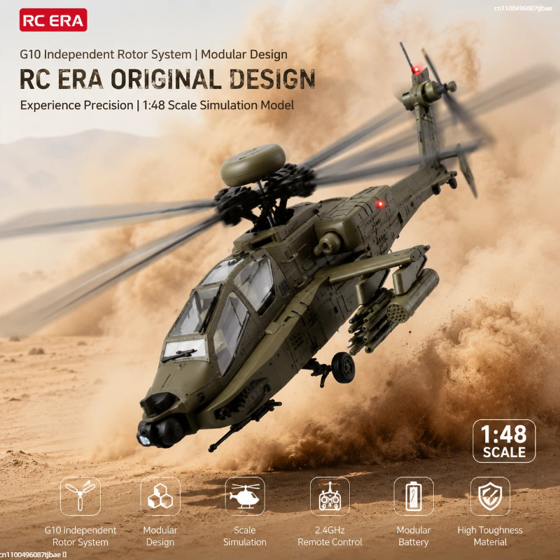 Rc Era Ah 64d Apache Helicopte - Rc Helicopter Single Rotor reseña y precio
