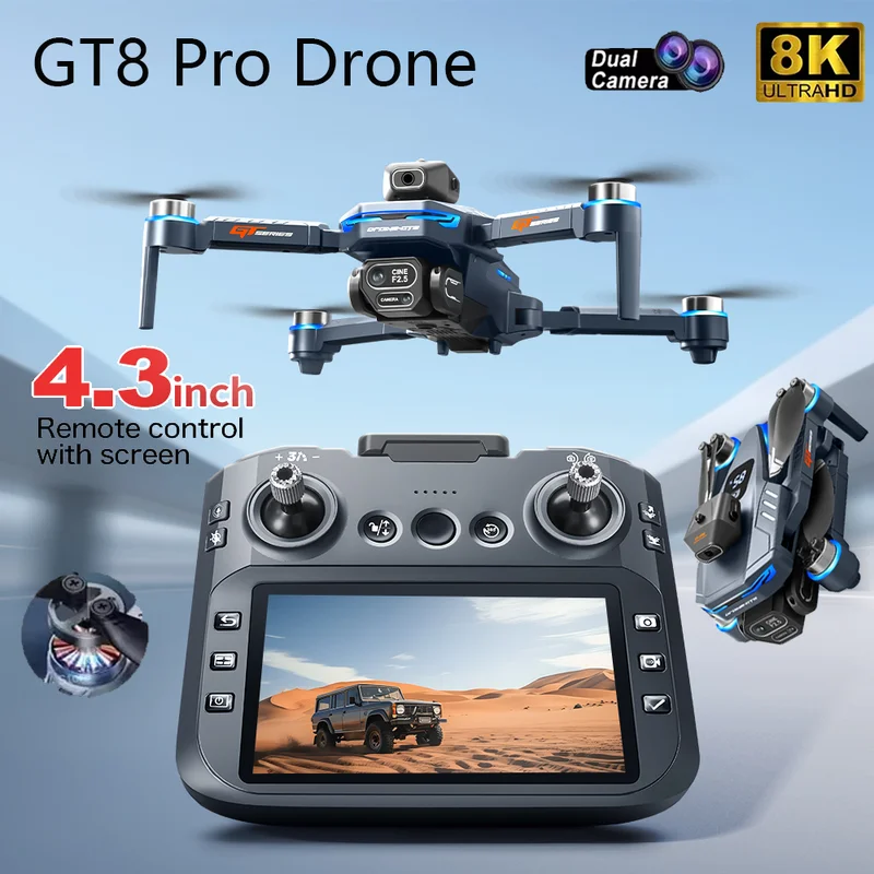2026 New GT8 Drone GPS 8K Prof - Rc Helicopter Case reseña y precio