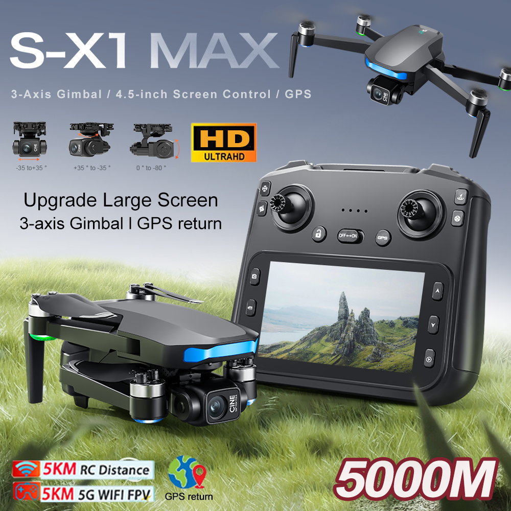 New S-X1 MAX Drone GPS 8K Prof - Rc Helicopter Case reseña y precio