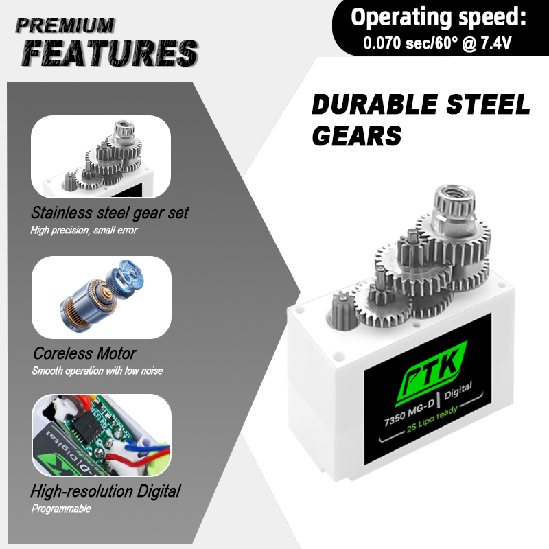 PTK 7350 MG-D 5.5g Digital Ser - Rc Helicopter Parts reseña y precio