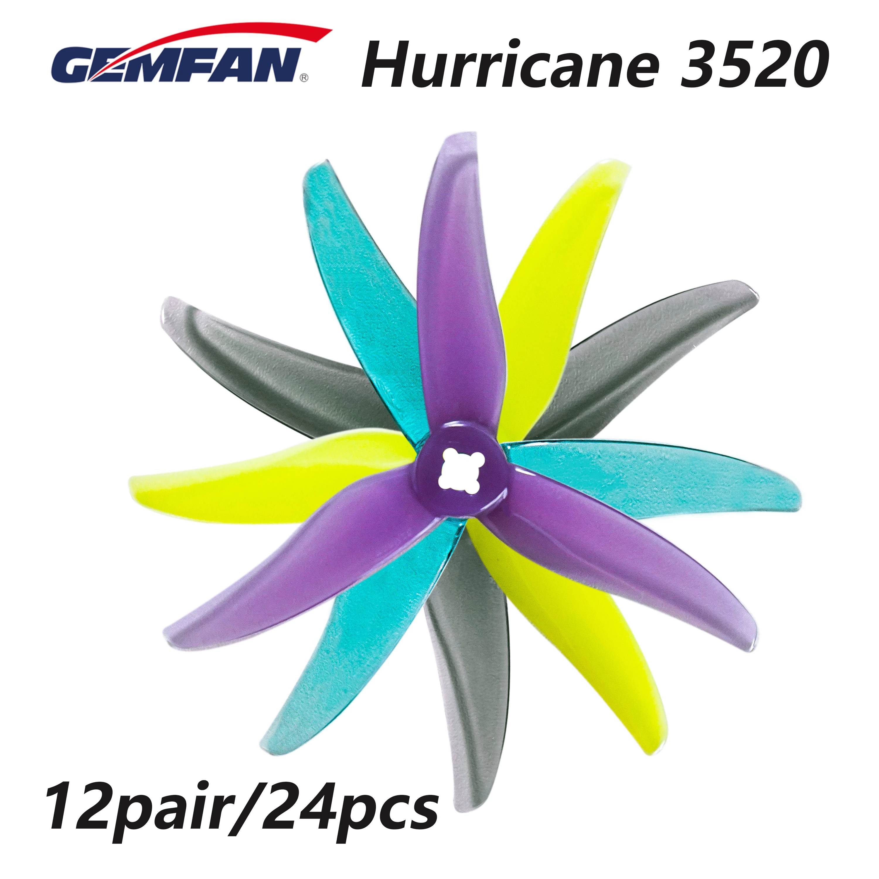 24pcs/12pairs Gemfan Hurricane - Rc Helicopter Blade reseña y precio